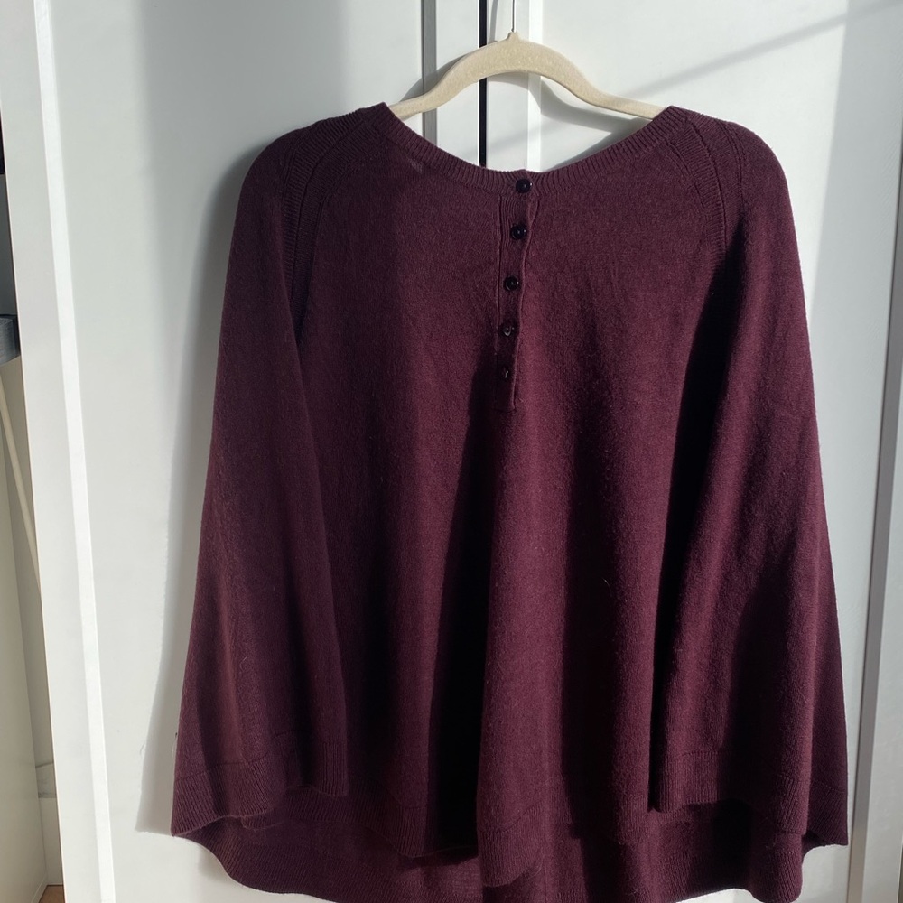 BCBGeneration Purple Knit Shrug Sweater